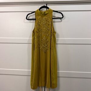 Nicole Miller Green Short Dress